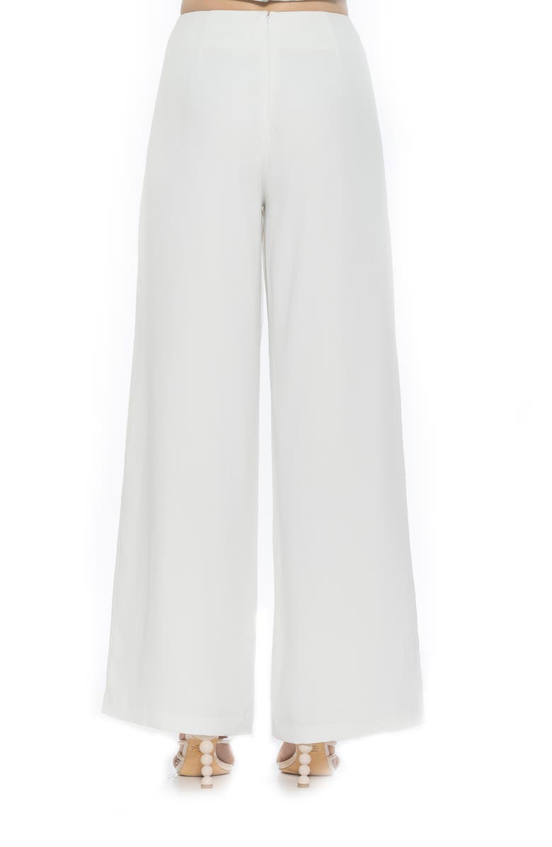 Alexia Admor Cassie Grommet High Waist Wide Leg Pants, Alternate, color, 