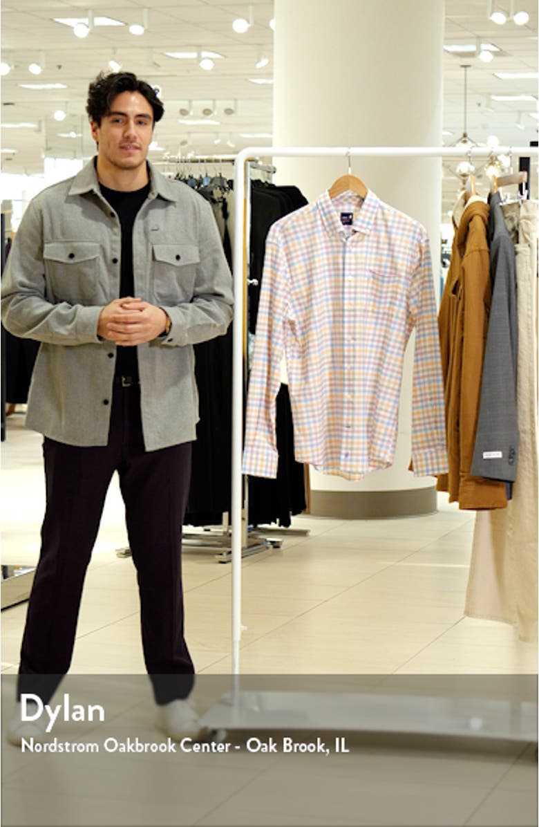 Scull Check Performance Button-Down Shirt, sales video thumbnail