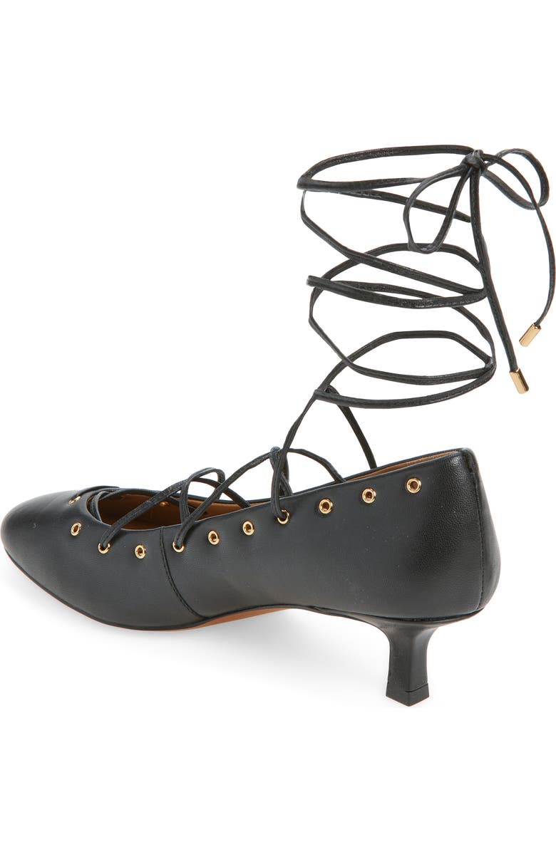 Madewell The Remy Lace-Up Pump, Alternate, color, True Black