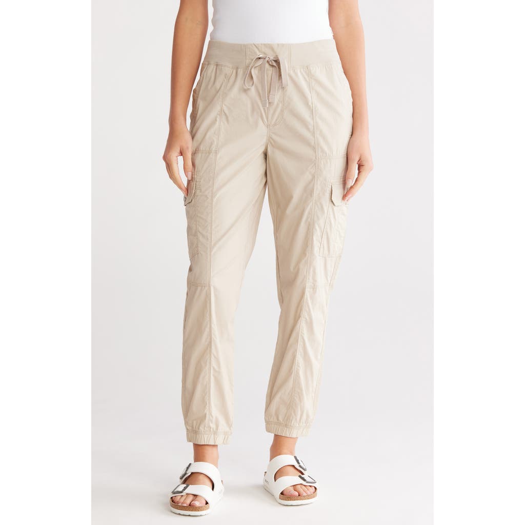 Dkny Ribbed Drawstring Waist Cargo Joggers