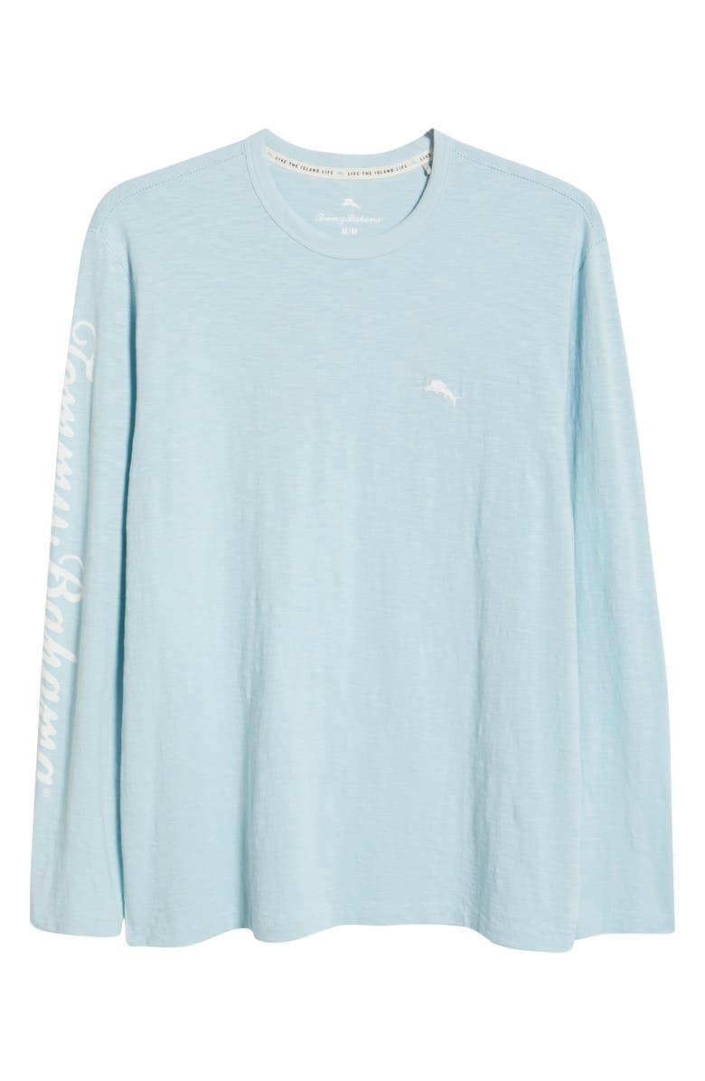 Tommy Bahama Red, White & Boom Embroidered Slub Jersey Graphic T-Shirt, Alternate, color, 