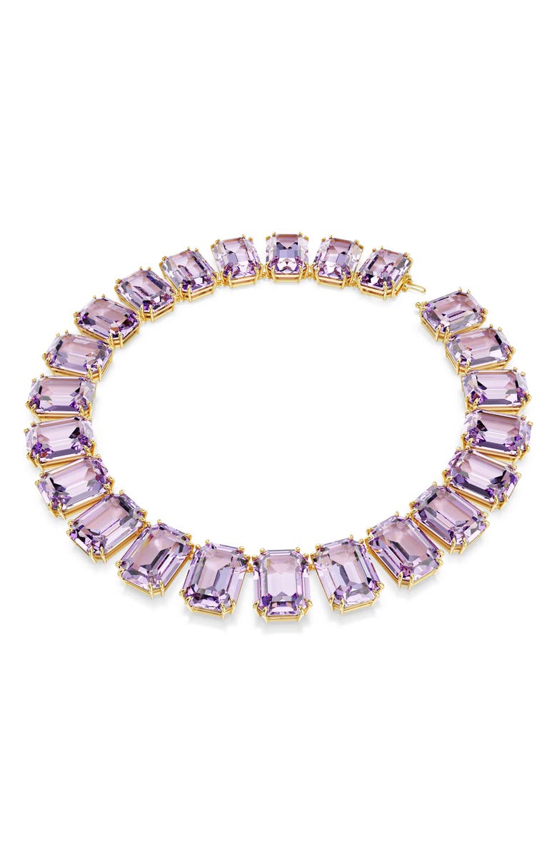 Swarovski Millenia Crystal Collar Necklace, Alternate, color, Purple