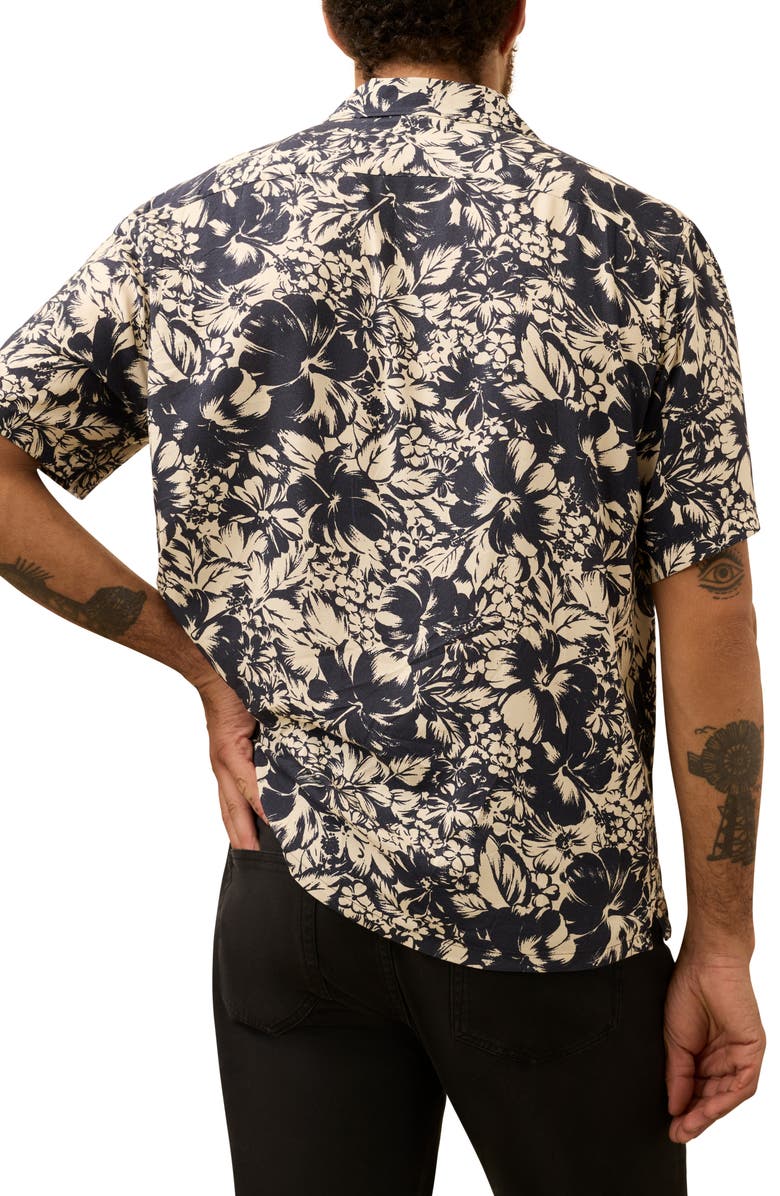 Faherty Bali Camp Shirt, Alternate, color, Fjord Bloom
