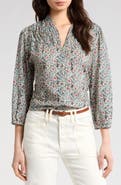 PAIGE Arlette Pleated Peasant Top