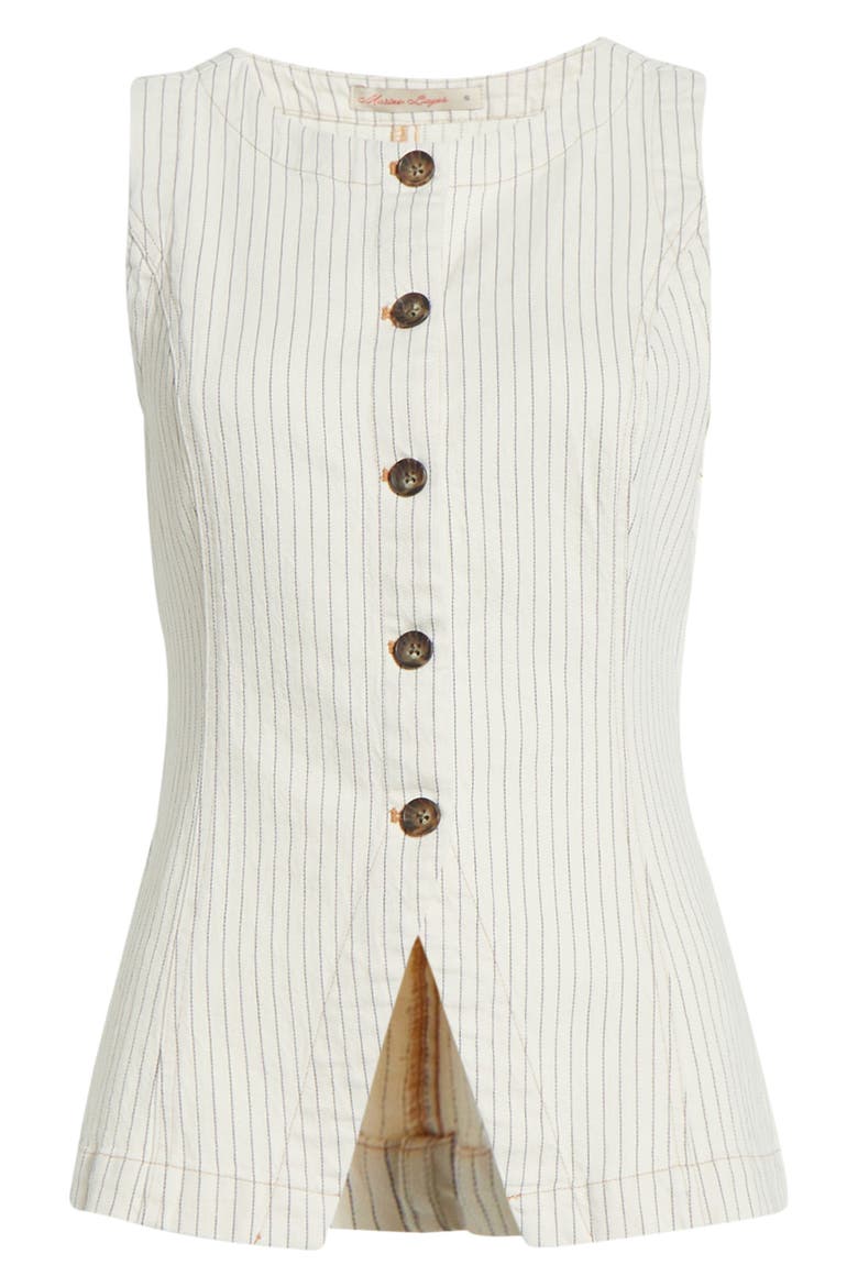 Charlie Stripe Cutaway Vest, Alternate, color, TICKING STRIPE