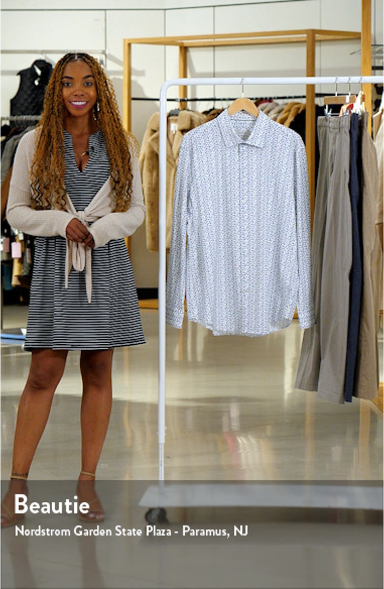 James OoohCotton<sup>®</sup> Pixel Check Print Button-Up Shirt, sales video thumbnail
