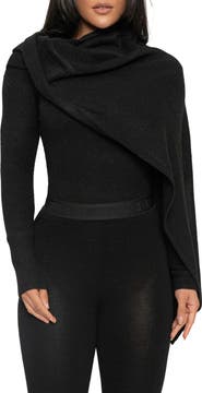 JLUXLABEL Rib Scarf Sweater