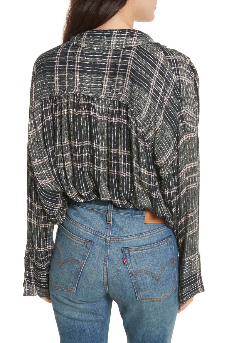 Fearless Love Bell Sleeve Shirt, Alternate, color, GREEN