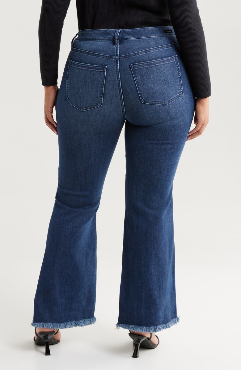 Liverpool Los Angeles Hannah Frayed Crop Flare Jeans, Alternate, color,