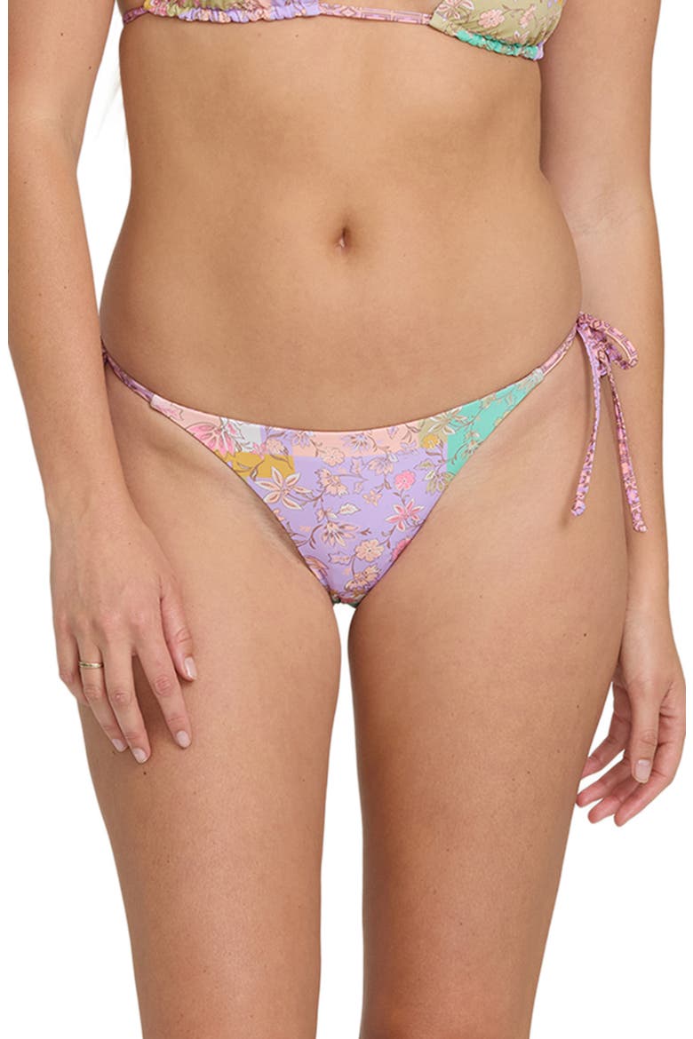 Dreamy Daze Reversible Tanga Side Tie Bikini Bottoms, Main, color, SWEET LILAC
