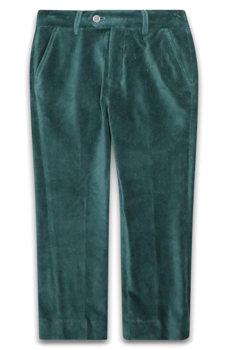 Appaman Kids' Velvet Suit Pants, Main, color, Evergreen