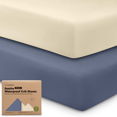2-Pack Soothe [Protect+] Waterproof Crib Sheets