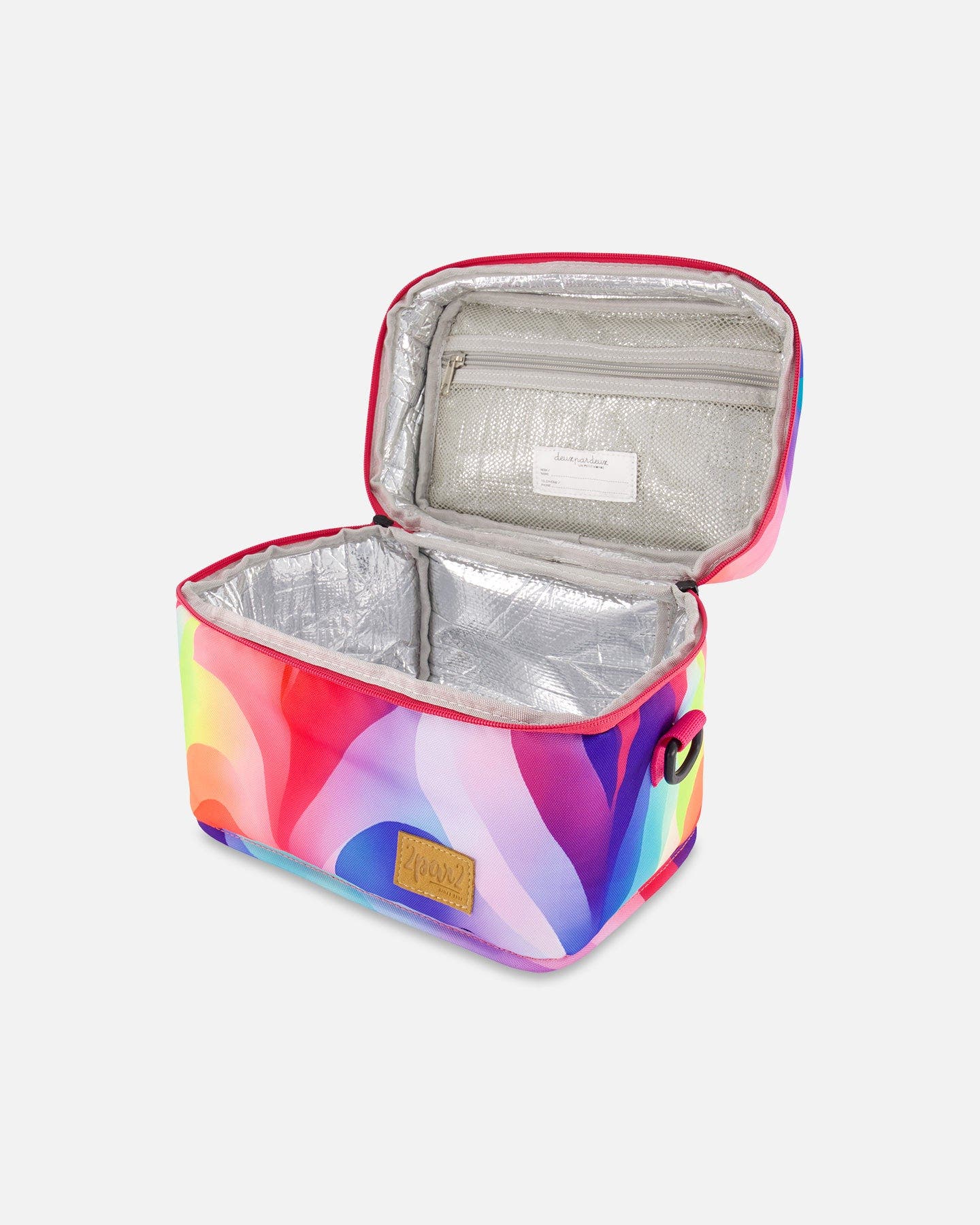 Deux par Deux Girl's Lunch Box Printed Rainbow Heart, Alternate, color, 