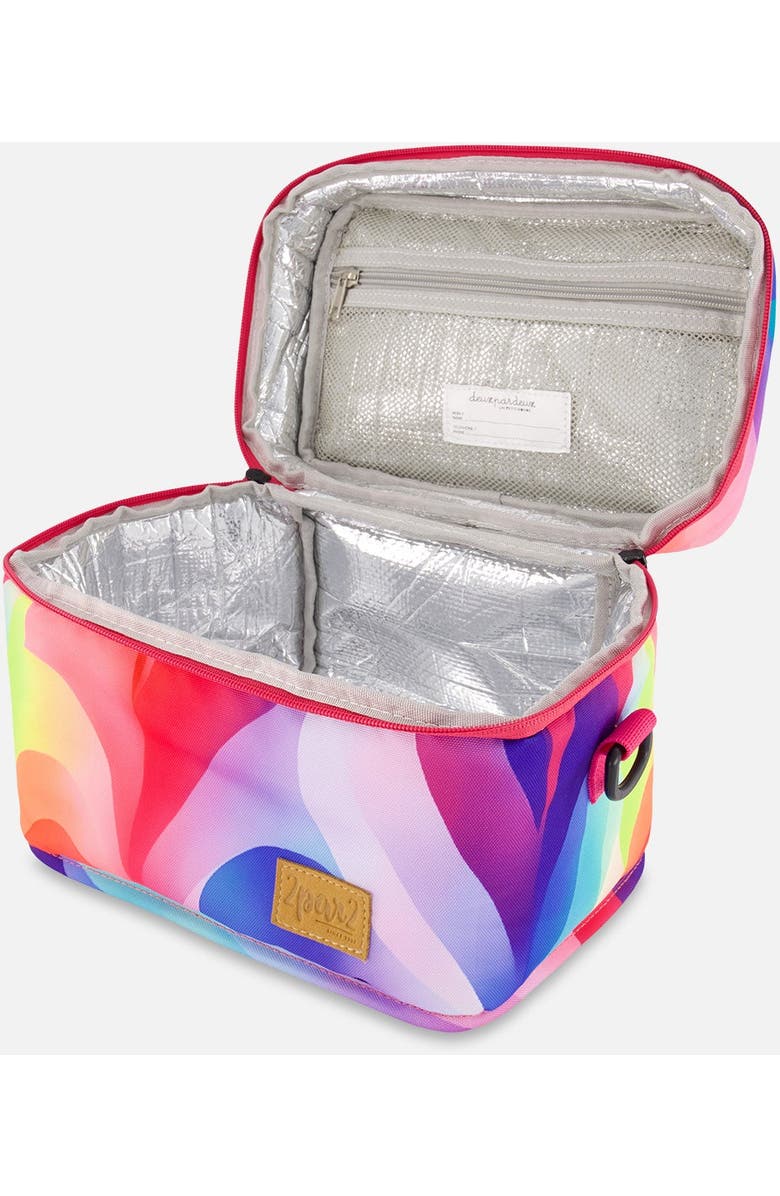 Deux par Deux Girl's Lunch Box Printed Rainbow Heart, Alternate, color,
