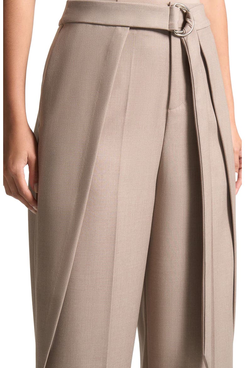 Foldover Trousers with D-Ring Belt, Alternate, color, Taupe