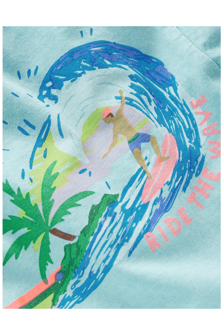 Kids' Surf Graphic Relaxed Cotton T-Shirt, Alternate, color, DAWN BLUE SURF