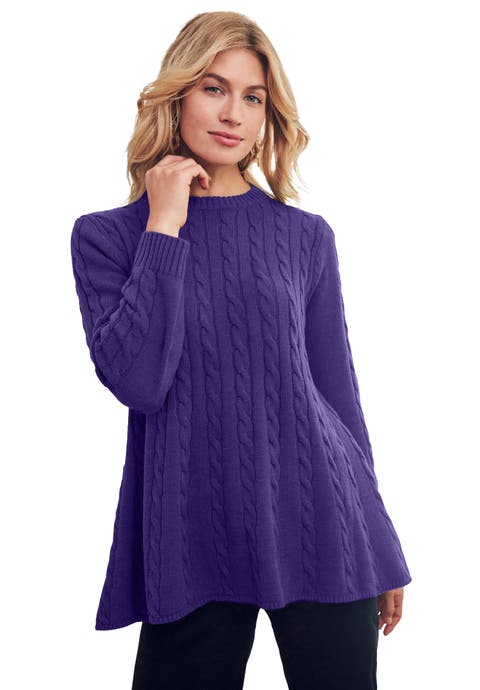 Cable Peplum (Plus Available)