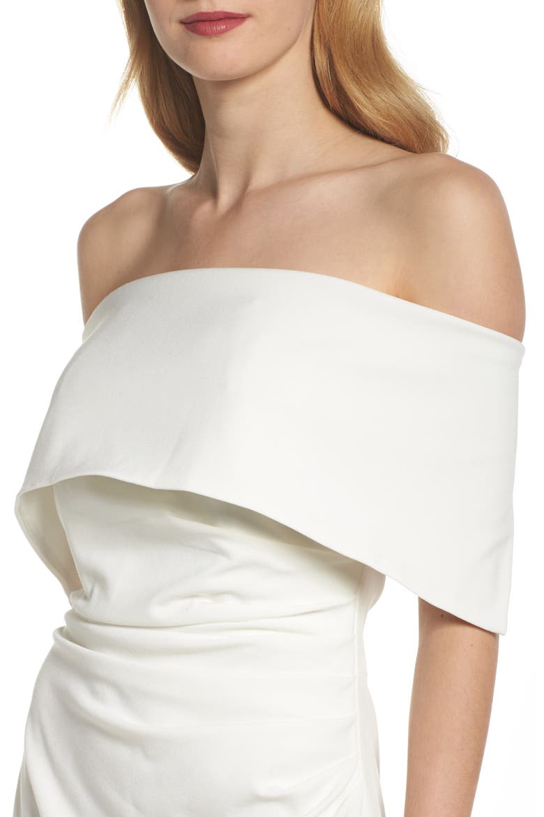Popover Cocktail Dress, Alternate, color, IVORY