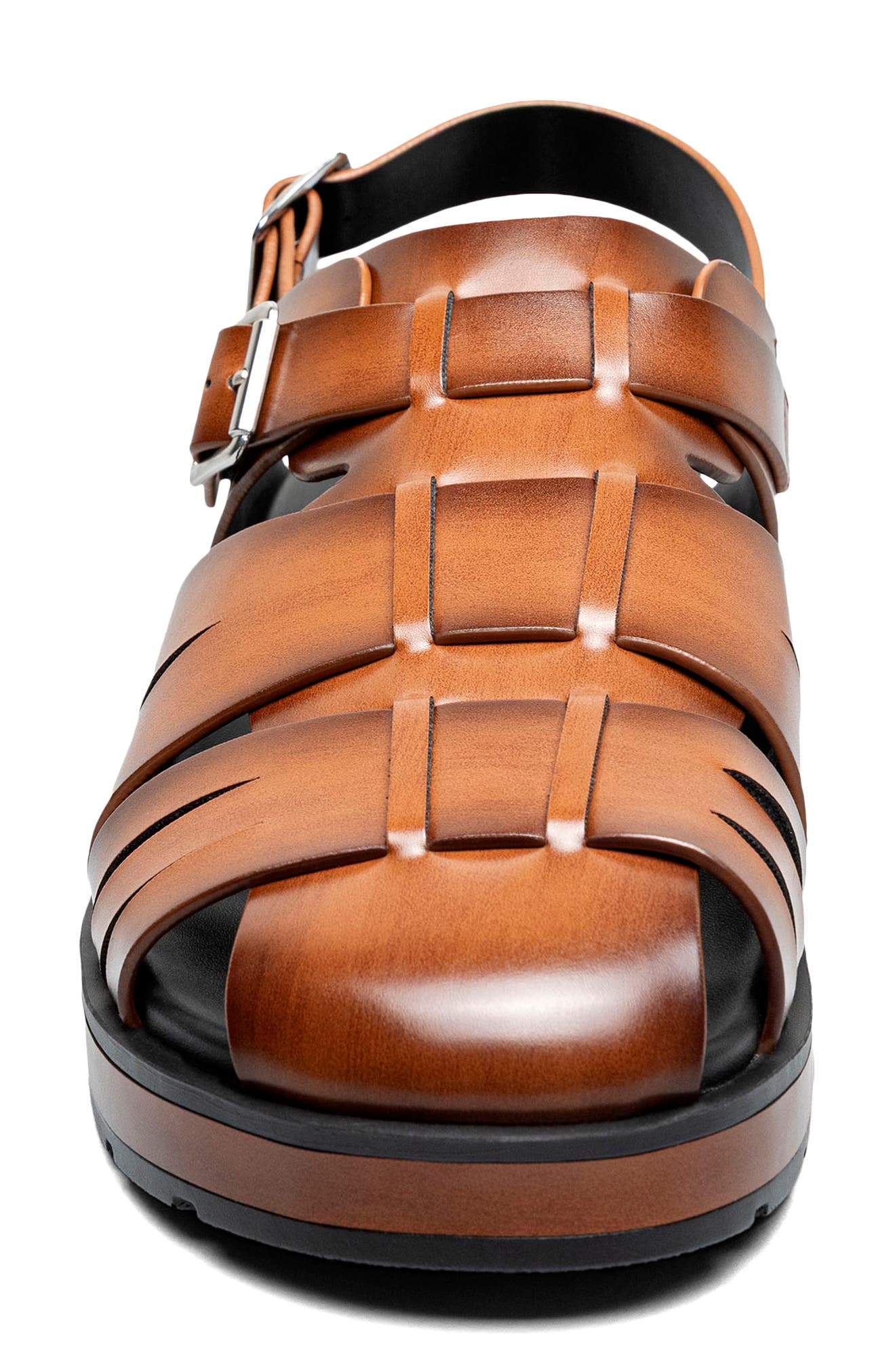 Largo Fisherman Sandal, Alternate, color, COGNAC