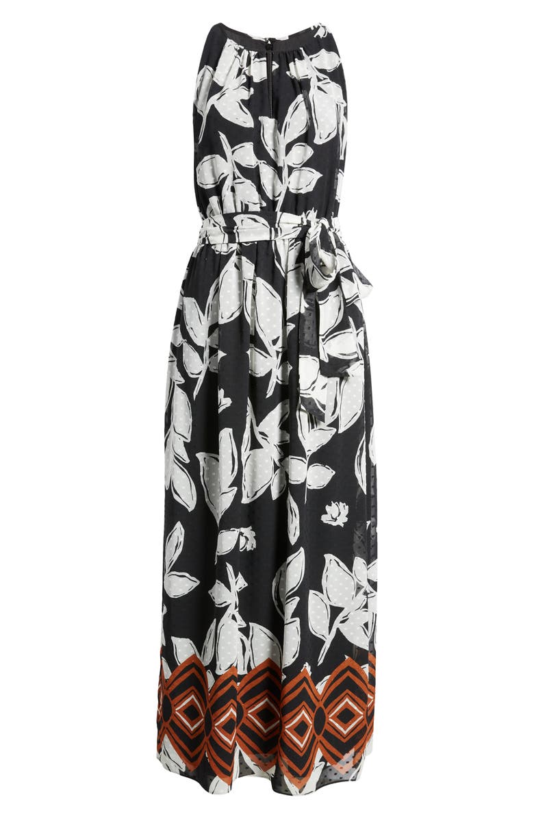 Anne Klein Floral Print Sleeveless Dress, Alternate, color, 