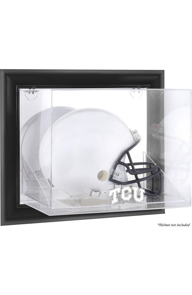 FANATICS AUTHENTIC TCU Horned Frogs Black Framed Wall-Mountable Helmet Display Case, Main, color, 