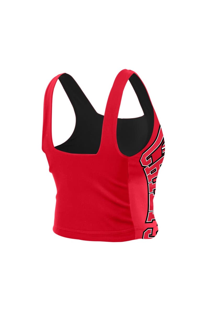New Era Women's New Era Red/Black Kansas City Chiefs Reversible Cropped Sport Classics Tank Top, Alternate, color, Red