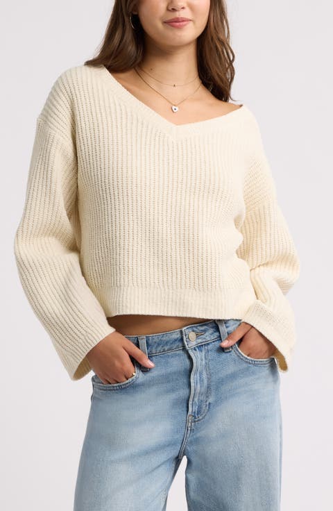 Chenille V-Neck Sweater