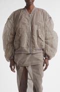 Rick Owens Secchia Tulle Bomber Jacket