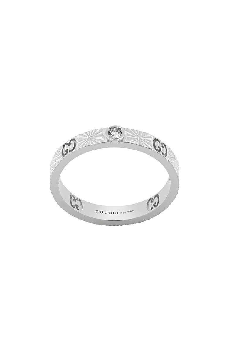 Gucci Icon Star Diamond Ring Band, Main, color,