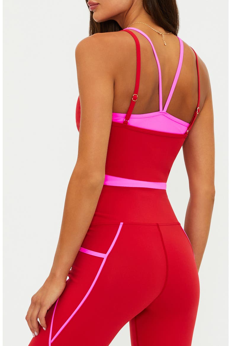 Vinny Colorblock Tank, Alternate, color, ROYAL RED