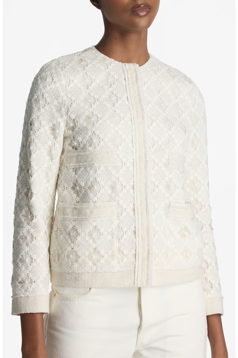 Embellished Tweed Jacket, Main, color, EC00 ECRU