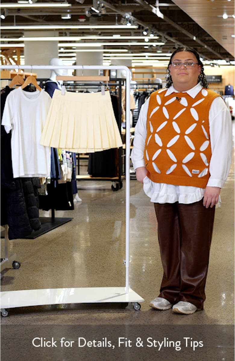 Sabine Pleated Cotton Twill Miniskirt, sales video thumbnail