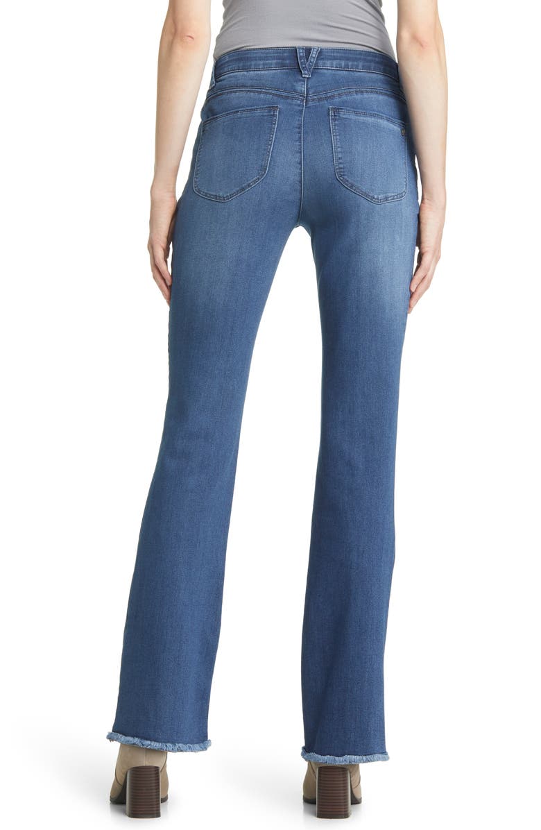 Wit & Wisdom 'Ab'Solution Fray Hem Flare Leg Jeans, Alternate, color, 