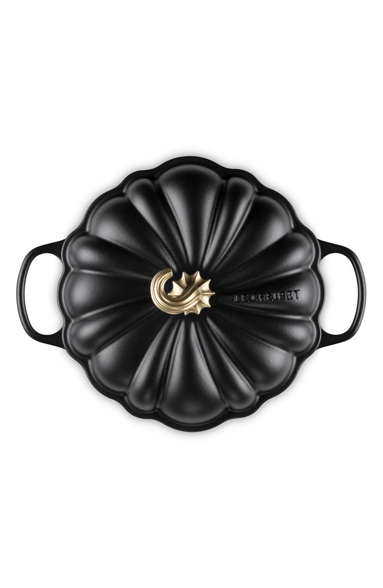 Le Creuset Enameled Cast Iron Pumpkin Braiser, Alternate, color, Licorice