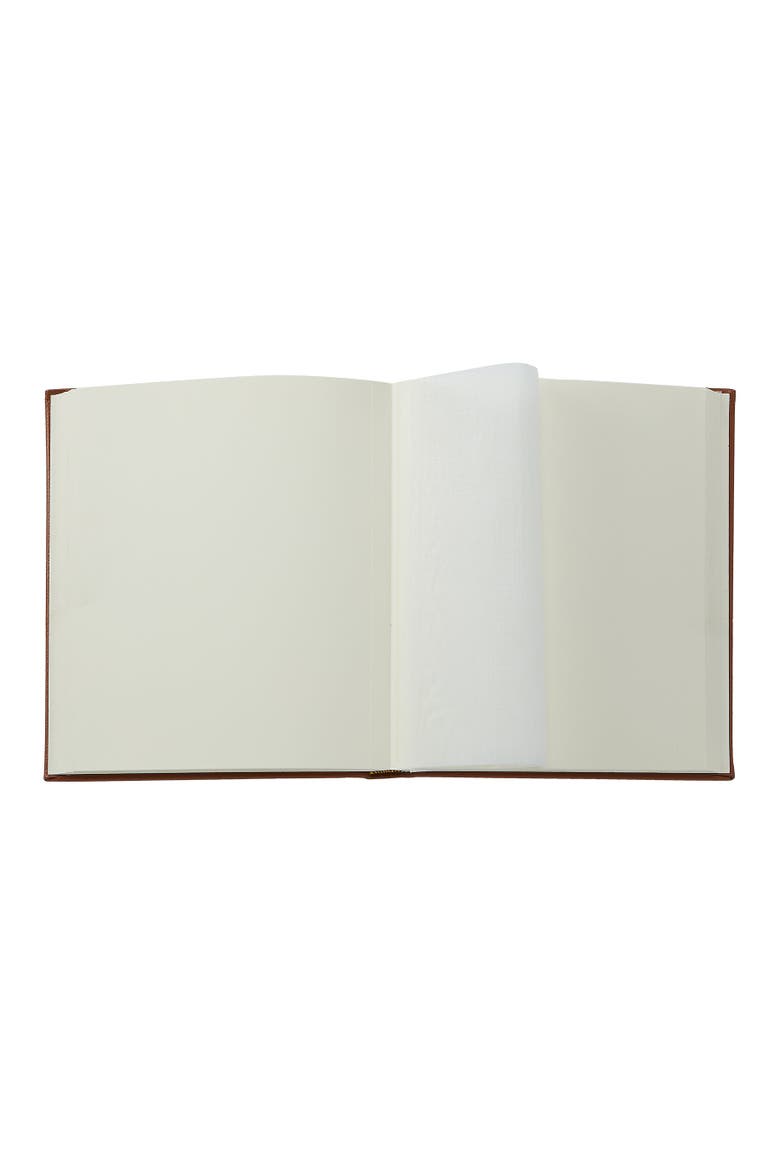 Medium Leather Bound Album, Alternate, color, Cognac