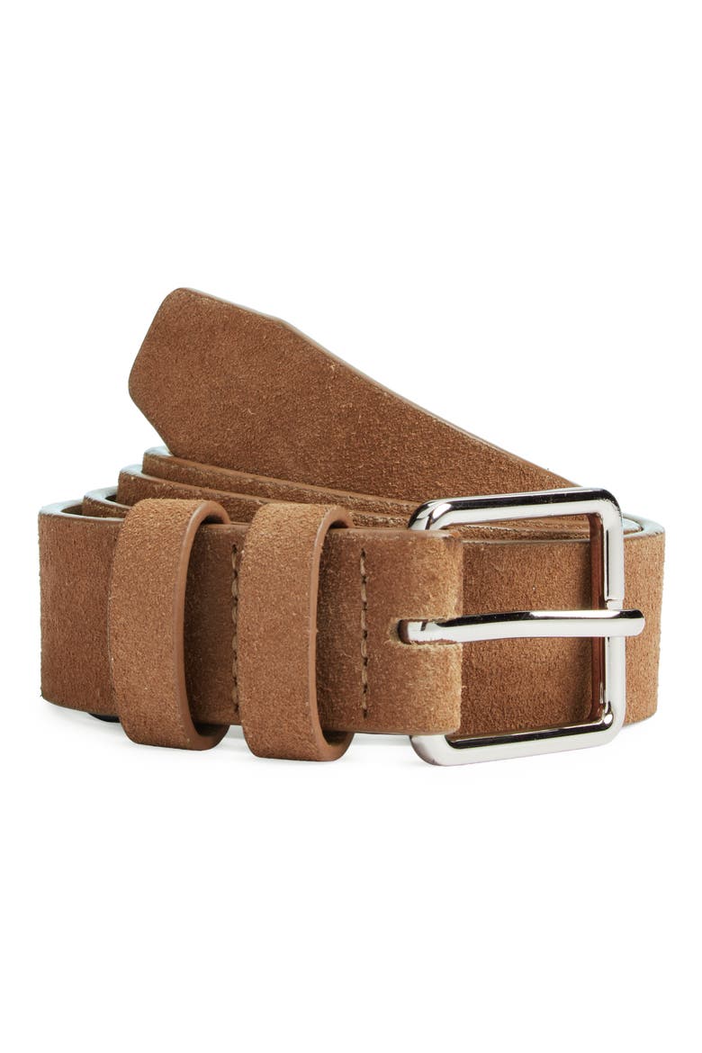 Alfred Suede Belt, Alternate, color, BRONZE