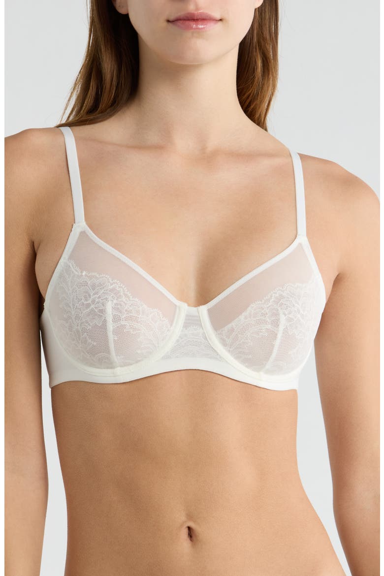 Radiance Underwire Unlined Bra, Main, color, WARM WHITE