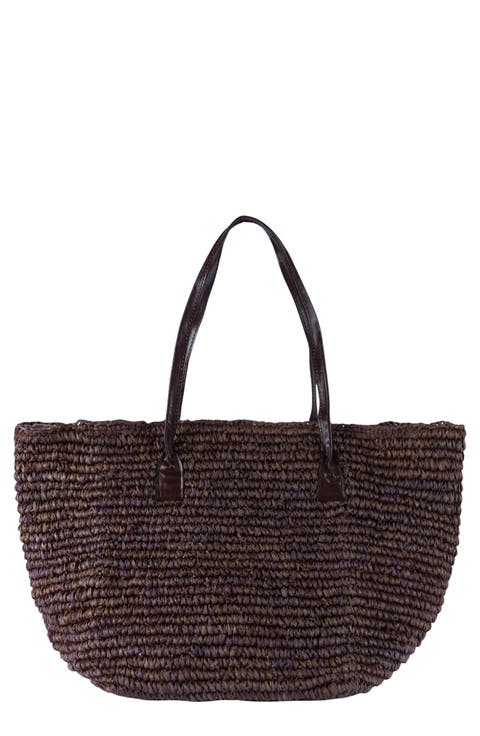 The Wade Raffia Tote