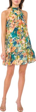 CeCe Ruffle Halter Dress