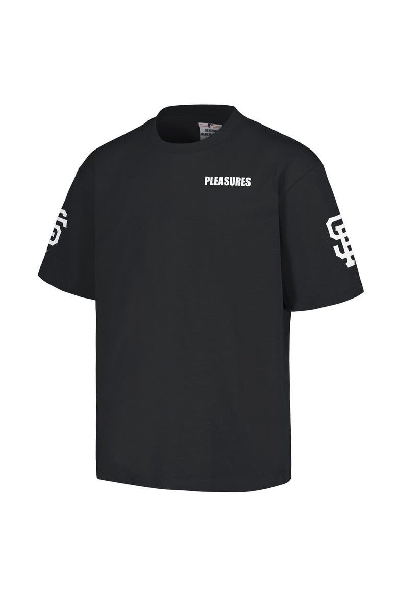 Men's PLEASURES  Black San Francisco Giants Team T-Shirt, Alternate, color, Black
