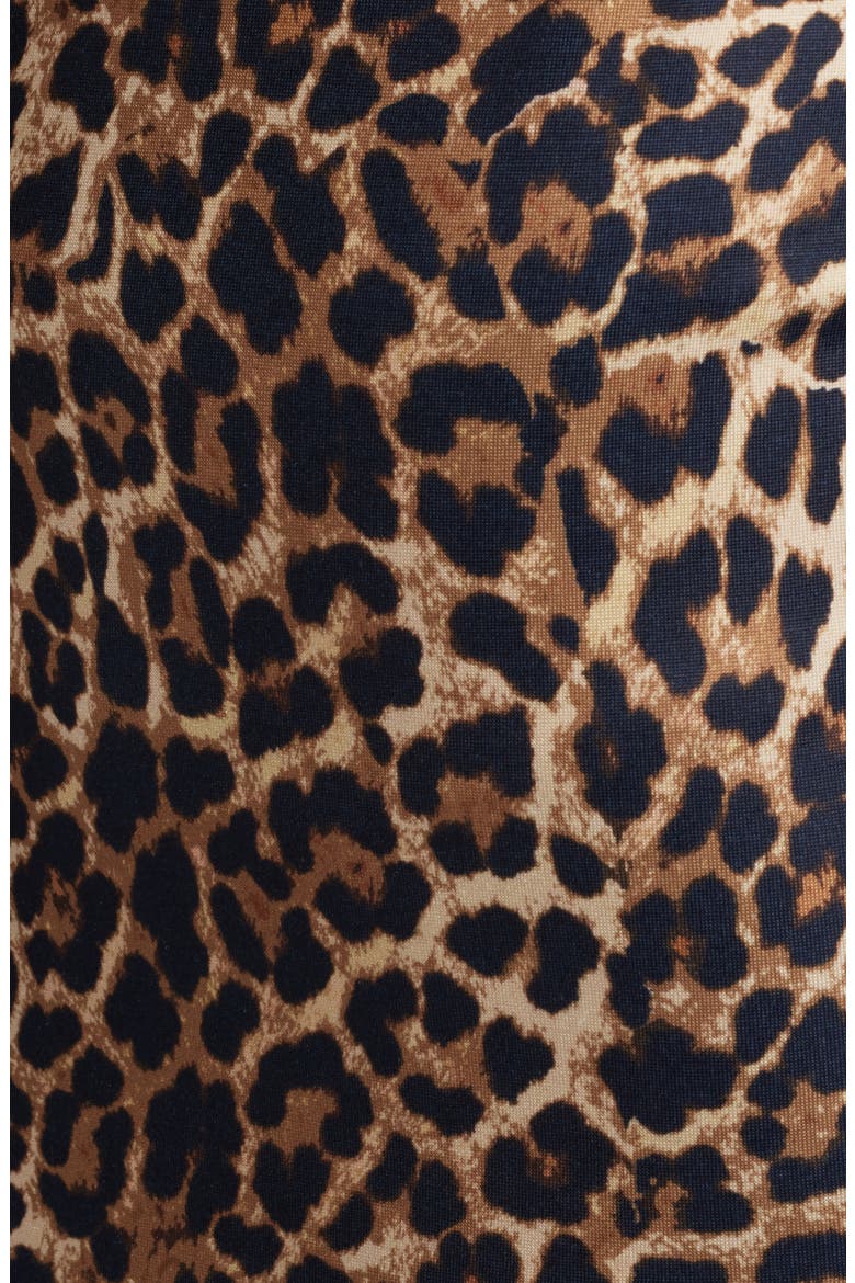 Long Sleeve Open Back Chain Maxi Dress, Alternate, color, BROWN MULTI