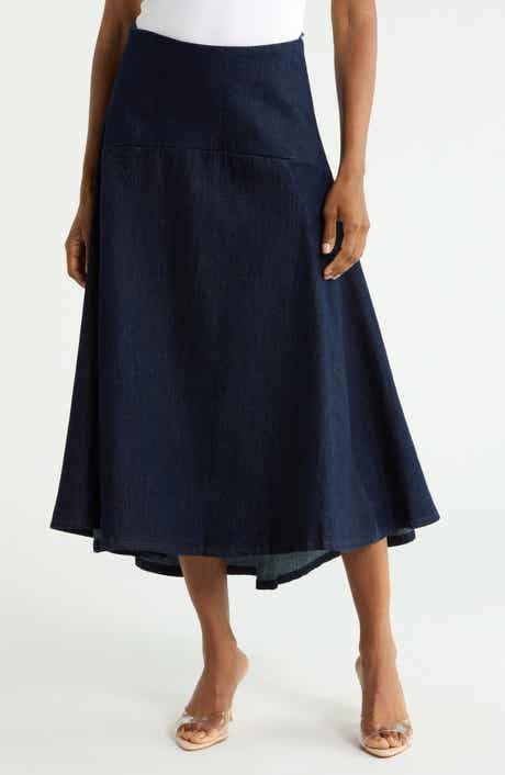 Full Denim Skirt