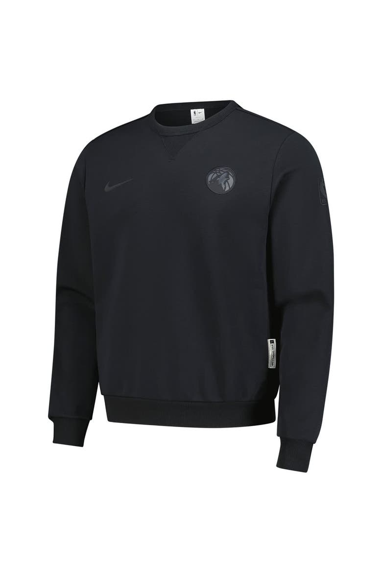 Men's Nike  Black Minnesota Timberwolves Authentic Standard Issue Travel Dri-FIT Sweatshirt, Alternate, color, Black