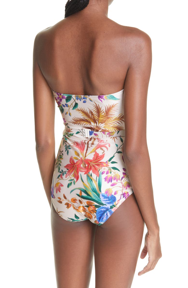 Zimmermann Tropicana Floral One-Piece Swimsuit, Alternate, color, 