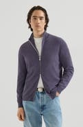 Brunello Cucinelli Cashmere high-neck cardigan with zipper