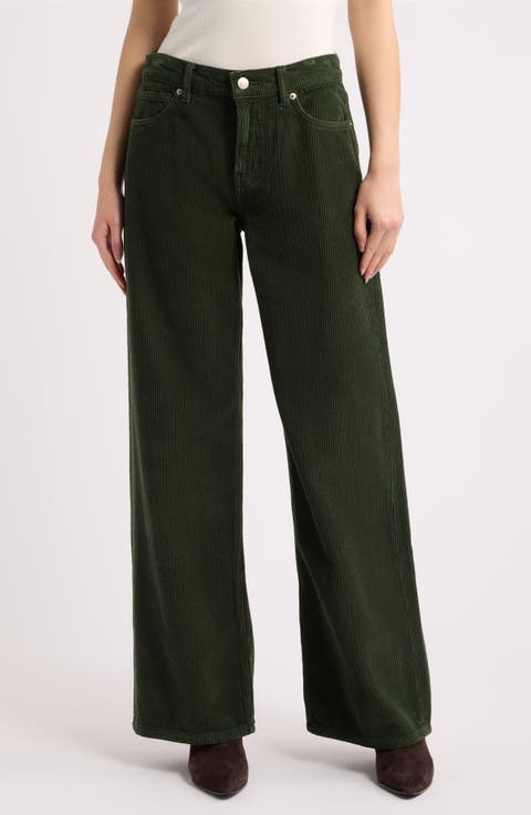 Cary Low Rise Slouchy Wide Leg Corduroy Jeans