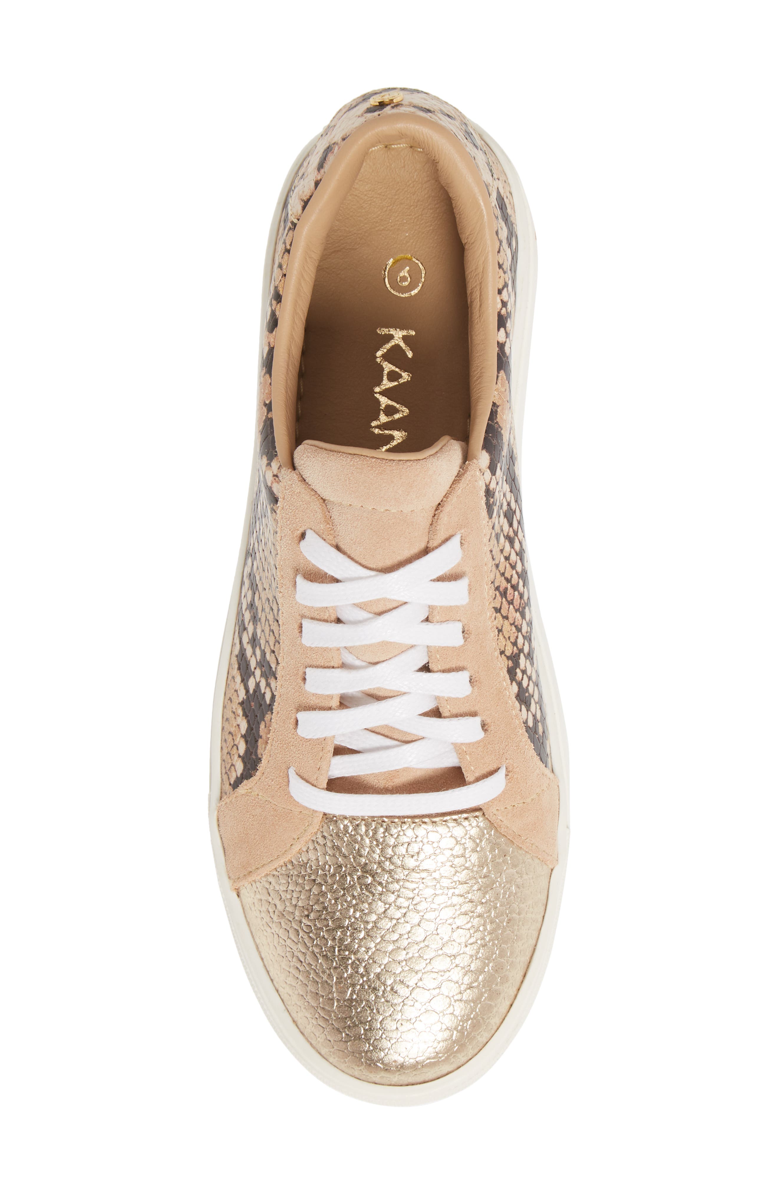 Kaanas London Snake Embossed Sneaker, Alternate, color, 