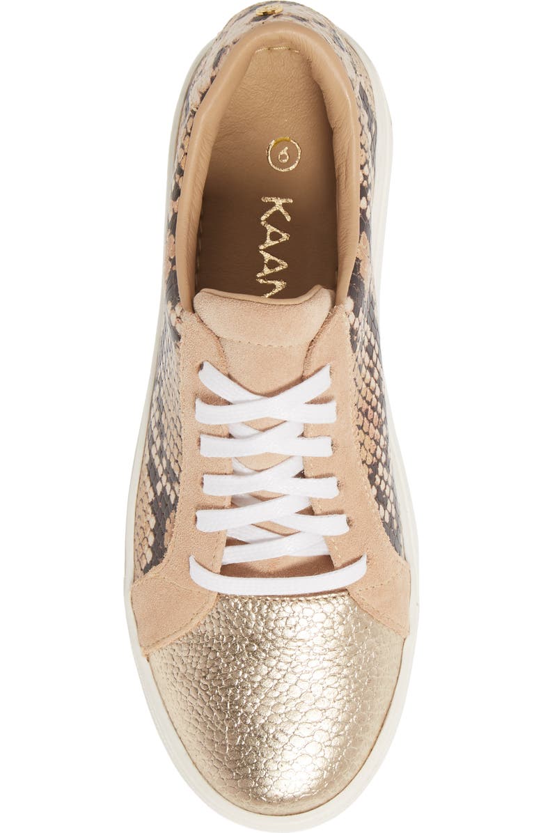 Kaanas London Snake Embossed Sneaker, Alternate, color,