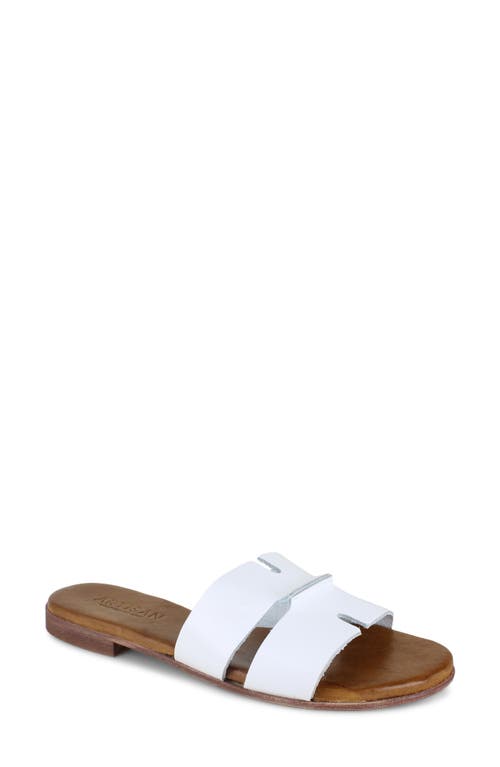Artisan Crafted By Zigi Allony Leather Flat In White