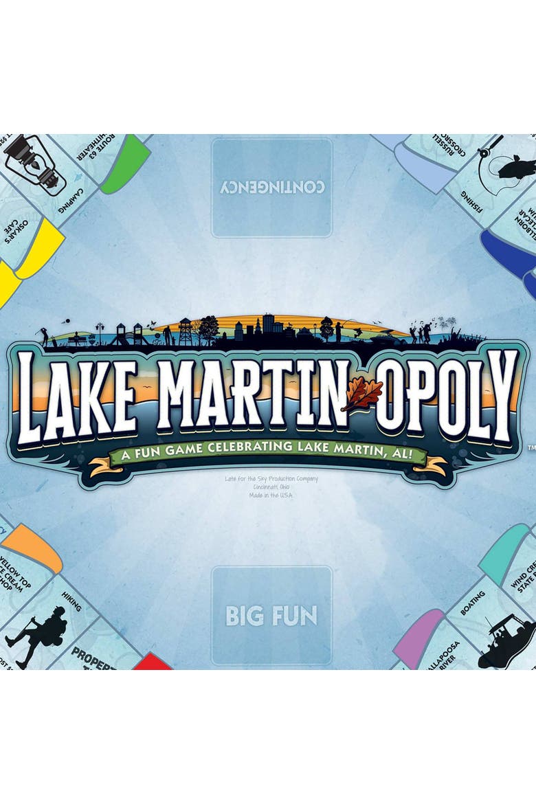 Lake Martin Opoly Board Game, Alternate, color, Multicolored